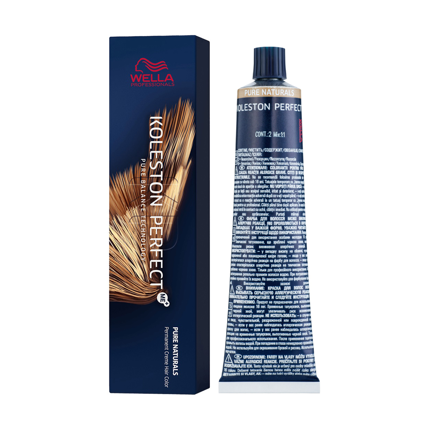Стійка крем-фарба для волосся Wella Professionals Koleston Perfect Me+ Pure Naturals 3/00, 60 мл